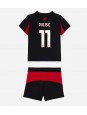 Billige AC Milan Christian Pulisic #11 Hjemmedraktsett Barn 2025-26 Kortermet (+ Korte bukser)